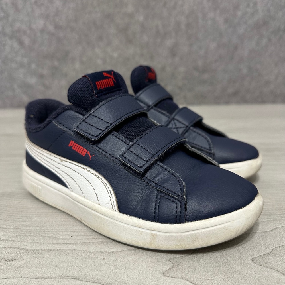 Puma Rickie Classic Sneakers Toddlers 1C Navy Blue Hook and Loop‎ 394253-01 Low